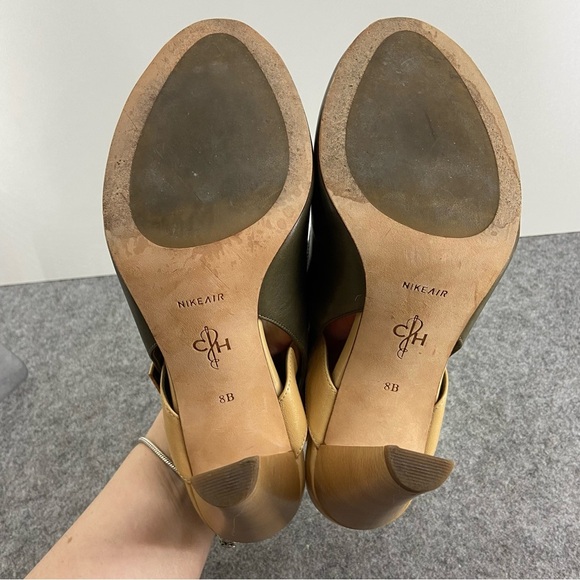 Cole Haan Olive and Tan Heels - Picture 9 of 13